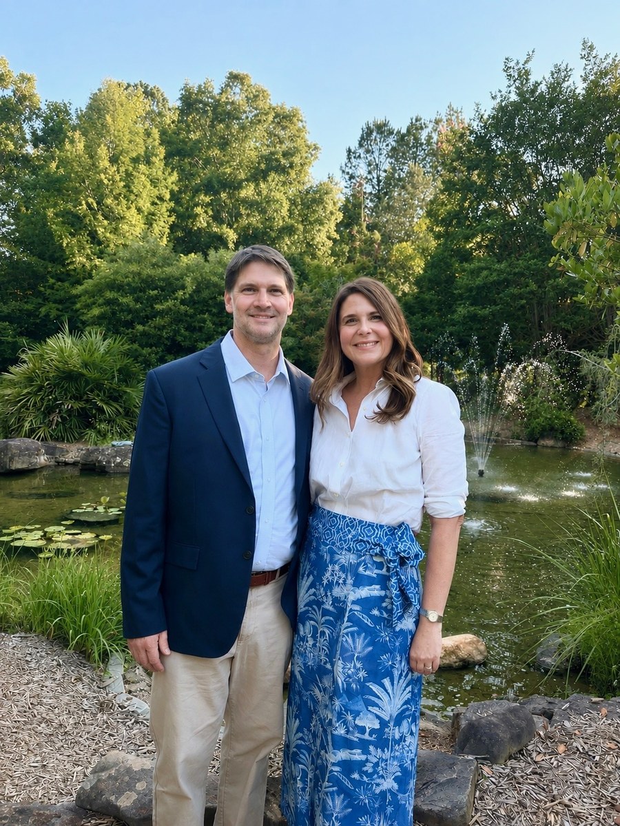 Jessica DiCentes, founder of Prosper & Co. Estate Sales, with her husband